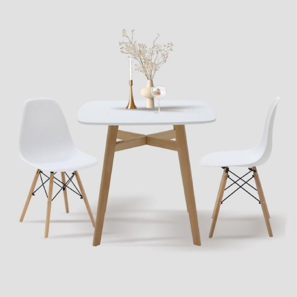 ชุดโต๊ะทานข้าว 2 ที่นั่ง SB FURNITURE JANORA-A80&JOTO 59062964 สีขาว