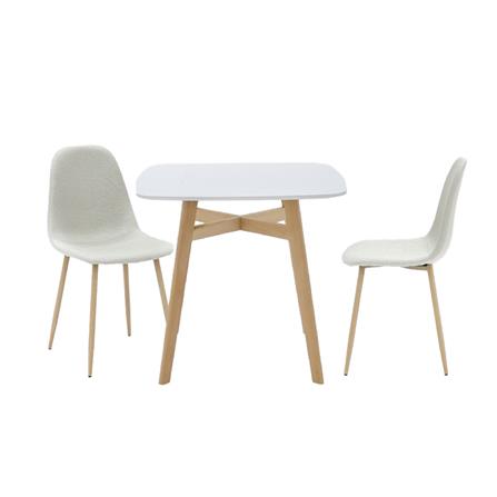ชุดโต๊ะทานข้าว 2 ที่นั่ง SB FURNITURE JANORA-A80&LASTA 59062965 สีขาว_0