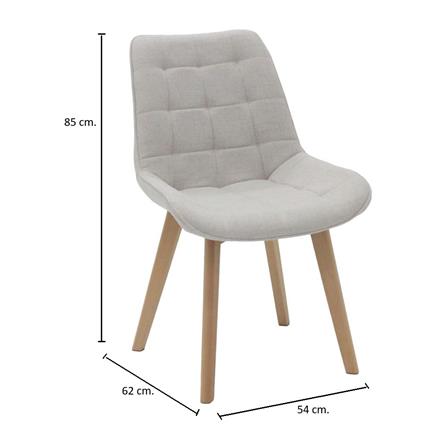 ชุดโต๊ะทานข้าว 2 ที่นั่ง SB FURNITURE JANORA-A80&YAPER 59062973 สีขาว_7