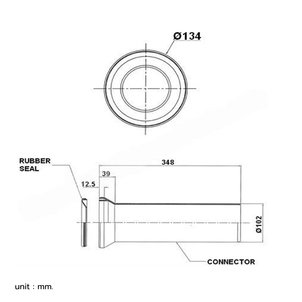อุปกรณ์ข้อต่อน้ำทิ้ง CACHE WPC-001