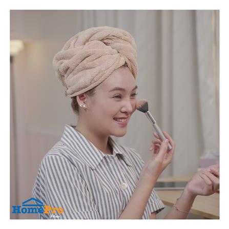 ผ้าคลุมผม SNAZZ WRAP สี BROWN_4