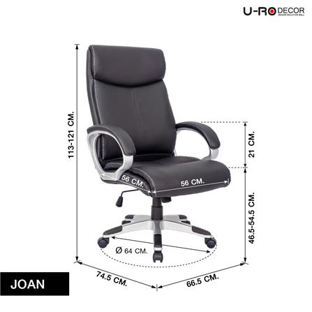 เก้าอี้สำนักงาน U-RODECOR JOAN สีดำ_14