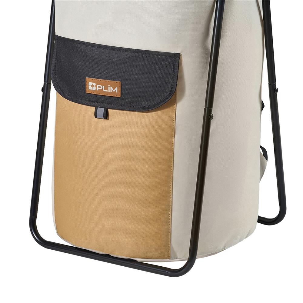 ถังผ้ากลมพร้อมขาตั้ง PLIM MOVA 40x67.5 ซม. สีเบจ