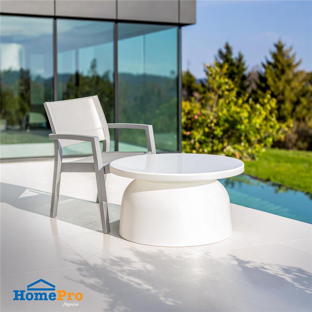 โต๊ะพลาสติก SPRING DEWEY 67 ซม. สีขาว