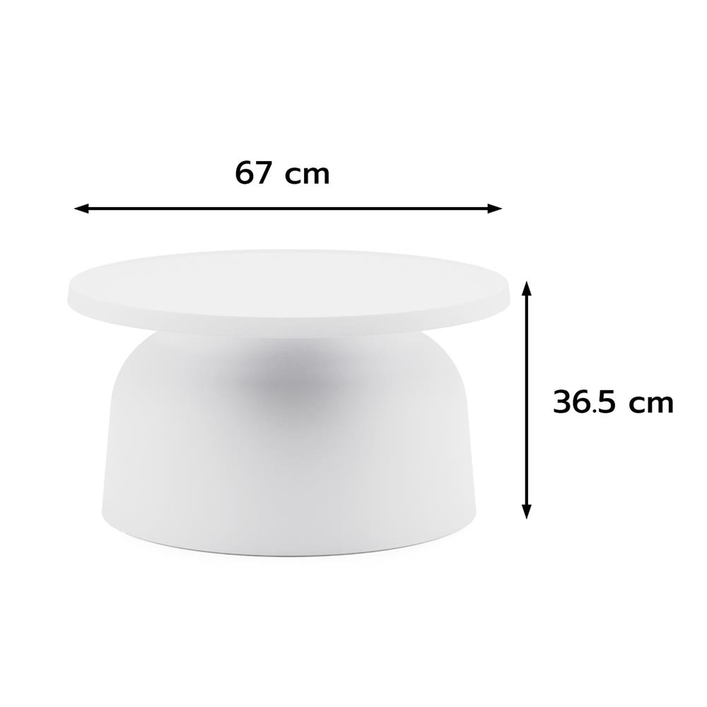 โต๊ะพลาสติก SPRING DEWEY 67 ซม. สีขาว