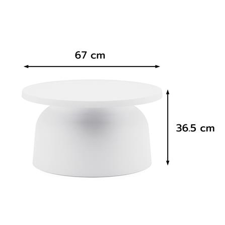 โต๊ะพลาสติก SPRING DEWEY 67 ซม. สีขาว_3