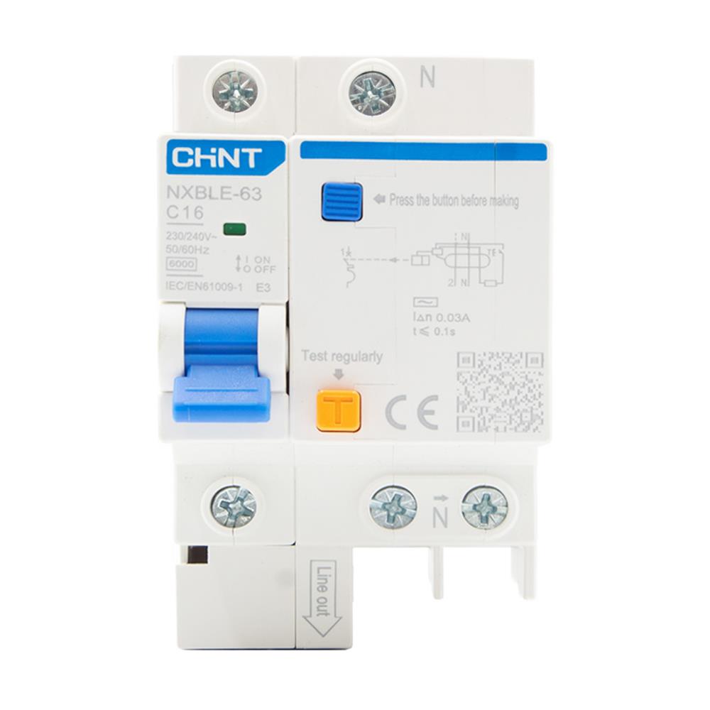 เมนเบรกเกอร์กันดูด 63 แอมป์ 1 โพล CHINT NXBLE-63
