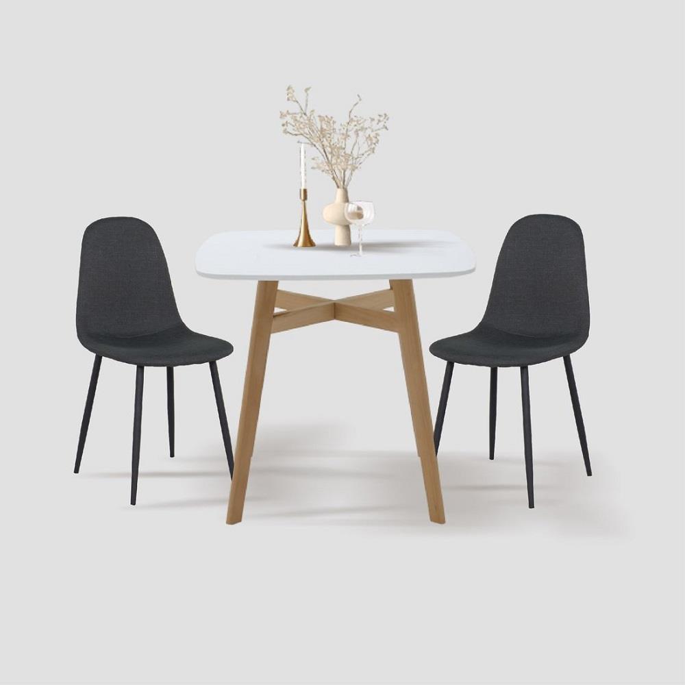 ชุดโต๊ะทานข้าว 2 ที่นั่ง SB FURNITURE JANORA&LALADA 59062980 สีขาว