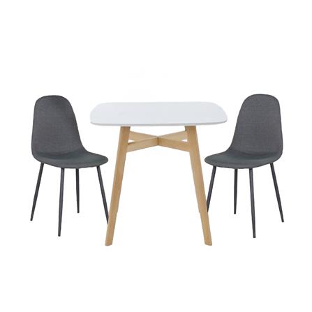 ชุดโต๊ะทานข้าว 2 ที่นั่ง SB FURNITURE JANORA&LALADA 59062980 สีขาว_0