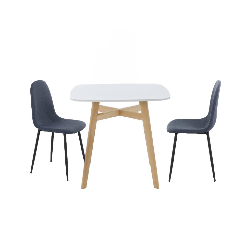 ชุดโต๊ะทานข้าว 2 ที่นั่ง SB FURNITURE JANORA&LALADA 59062979 สีขาว