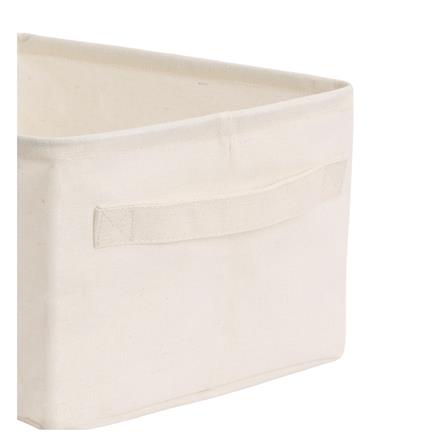 ถังผ้าเหลี่ยมเตี้ย PLIM SIMPLE SIZE M สีครีม_2