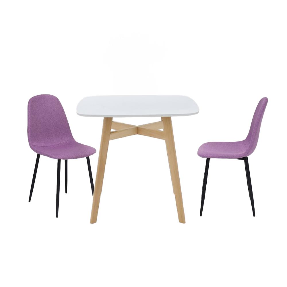 ชุดโต๊ะทานข้าว 2 ที่นั่ง SB FURNITURE JANORA&LALADA 59062978 สีขาว