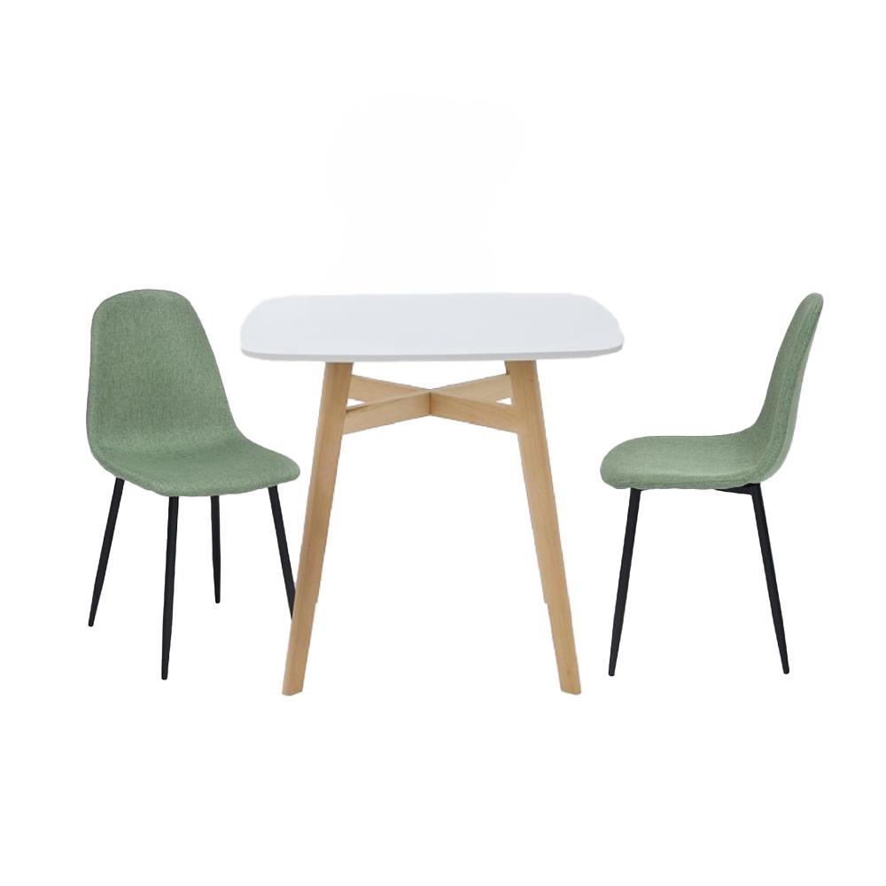 ชุดโต๊ะทานข้าว 2 ที่นั่ง SB FURNITURE JANORA&LALADA 59062977 สีขาว