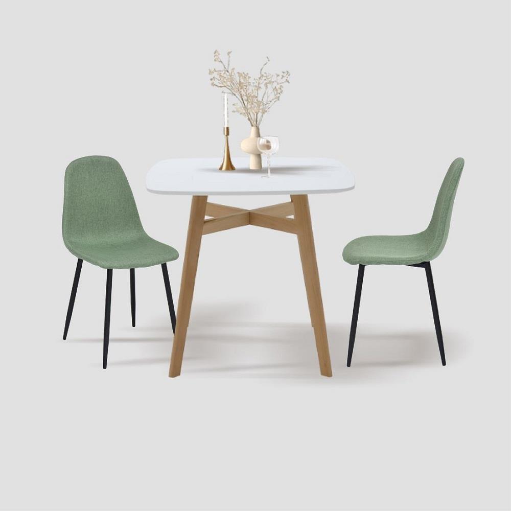 ชุดโต๊ะทานข้าว 2 ที่นั่ง SB FURNITURE JANORA&LALADA 59062977 สีขาว