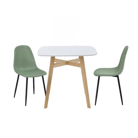 ชุดโต๊ะทานข้าว 2 ที่นั่ง SB FURNITURE JANORA&LALADA 59062977 สีขาว_0