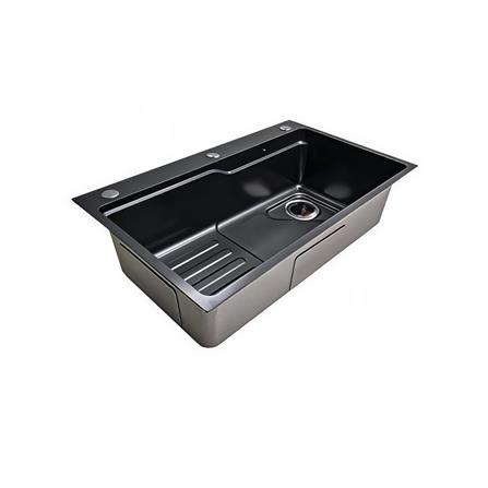 ซิงค์ฝัง 1 หลุม TECNOPLUS TNP ELITE 1.02 สีดำ_1