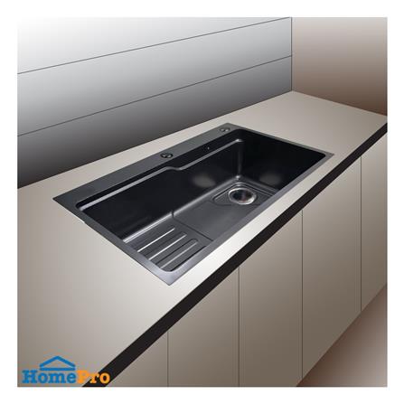 ซิงค์ฝัง 1 หลุม TECNOPLUS TNP ELITE 1.02 สีดำ_2