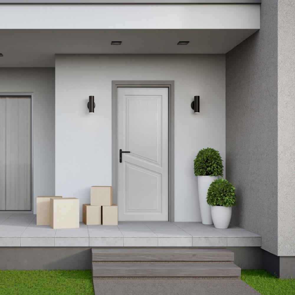 ประตูภายนอก UPVC MODERNWOOD NEO CLASSIC 70x200 ซม. สีเทา