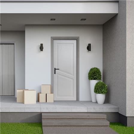 ประตูภายนอก UPVC MODERNWOOD NEO CLASSIC 70x200 ซม. สีเทา_3