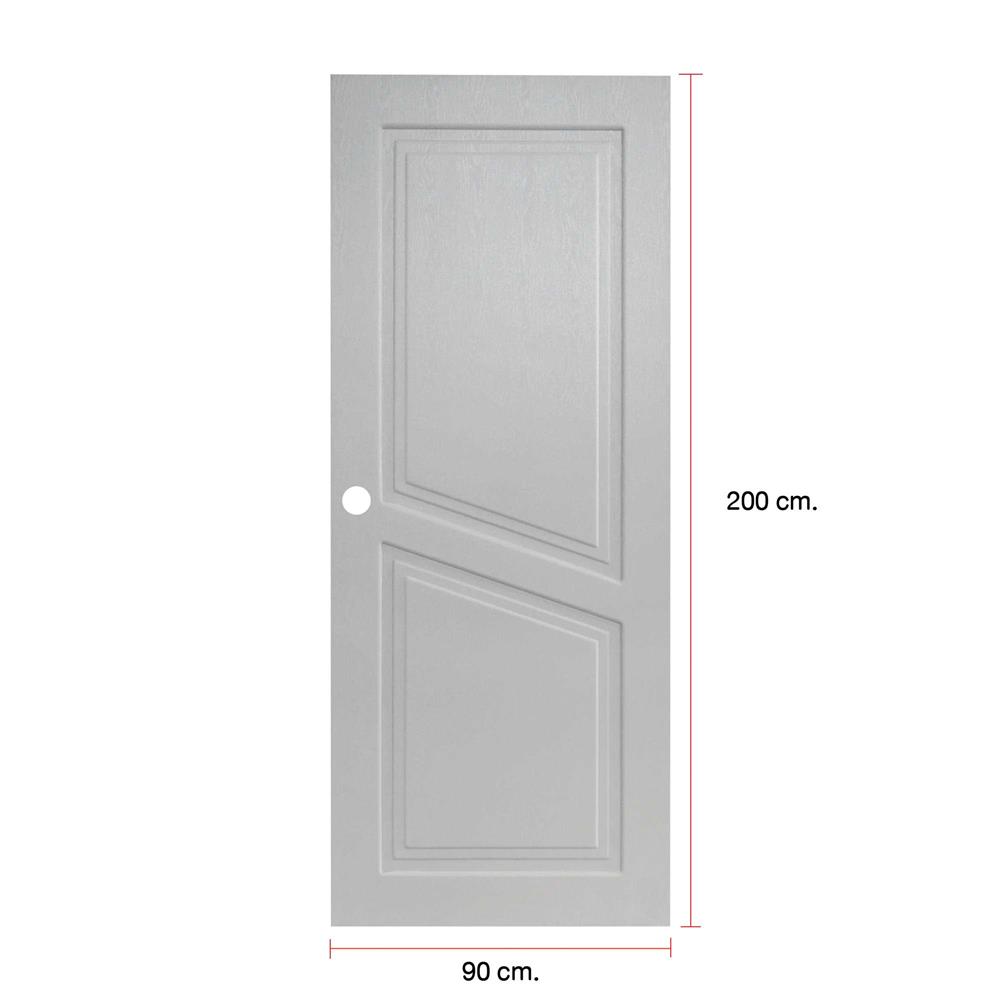 ประตูภายนอก UPVC MODERNWOOD NEO CLASSIC 90x200 ซม. สีเทา