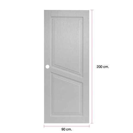 ประตูภายนอก UPVC MODERNWOOD NEO CLASSIC 90x200 ซม. สีเทา_4