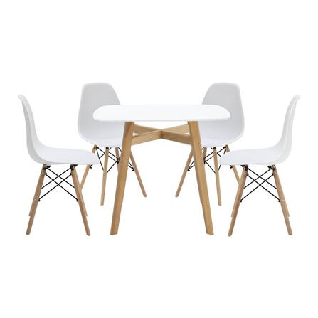 ชุดโต๊ะทานข้าว 2 ที่นั่ง SB FURNITURE JANORA&JOTO 59062981 สีขาว_0