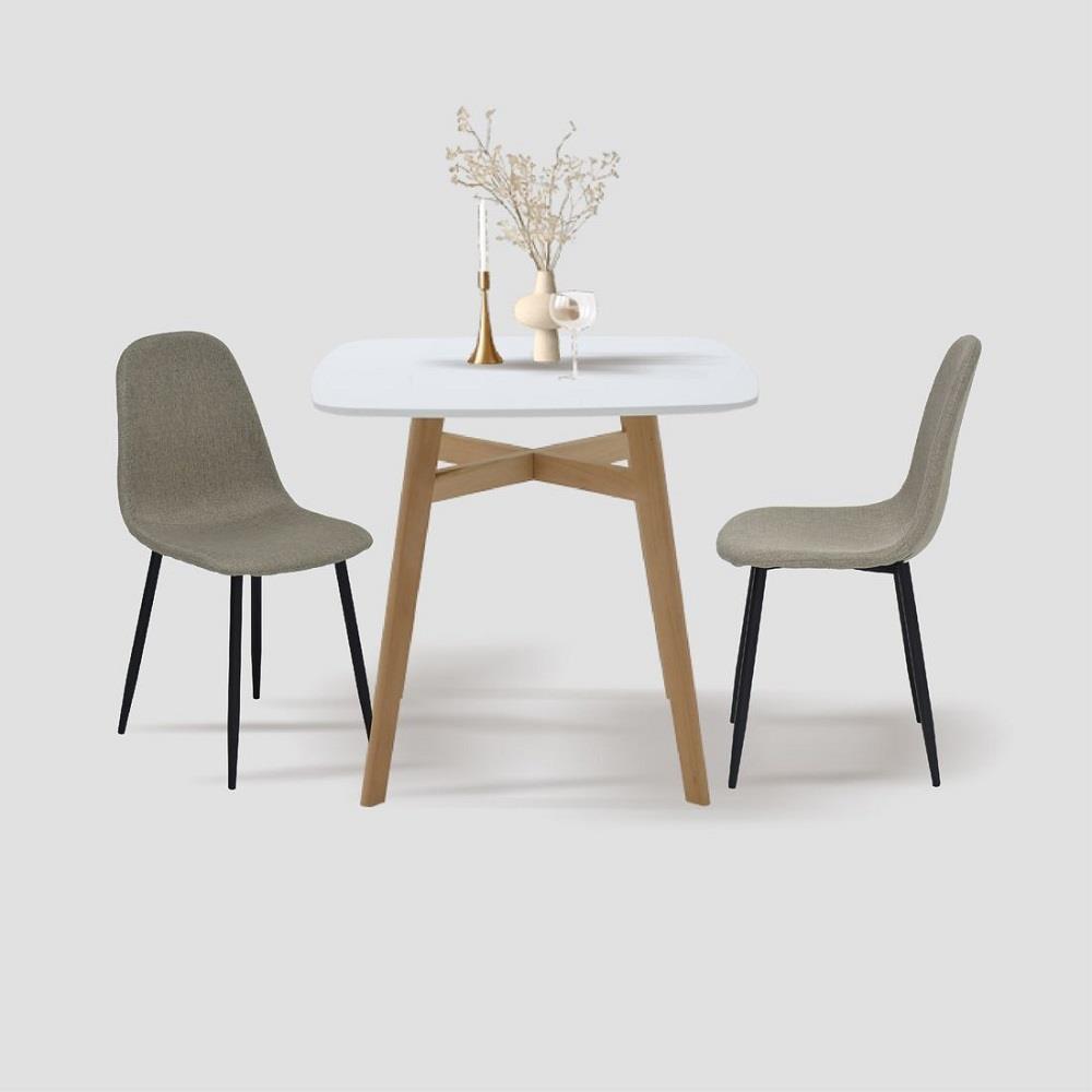 ชุดโต๊ะทานข้าว 2 ที่นั่ง SB FURNITURE JANORA&LALADA 59062975 สีขาว