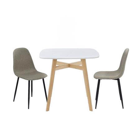 ชุดโต๊ะทานข้าว 2 ที่นั่ง SB FURNITURE JANORA&LALADA 59062975 สีขาว_0