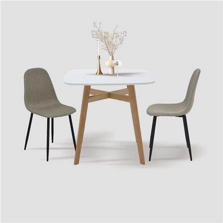 ชุดโต๊ะทานข้าว 2 ที่นั่ง SB FURNITURE JANORA&LALADA 59062975 สีขาว_5