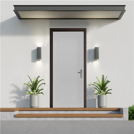 ประตูภายนอก UPVC MODERNWOOD MWN025 90x200 ซม. สีเทา_3