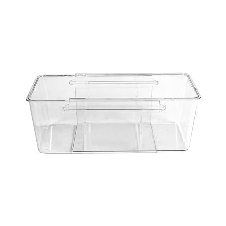 กล่องเก็บของปรับขนาดได้ KECH GLOSSY SIZE L สีใส_1