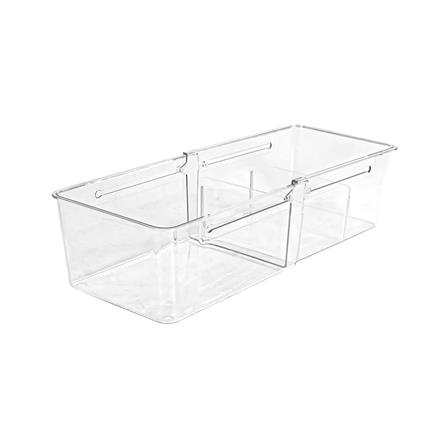 กล่องเก็บของปรับขนาดได้ KECH GLOSSY SIZE L สีใส_2