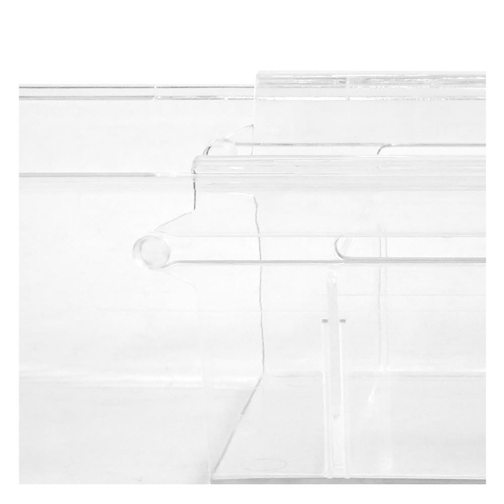 กล่องเก็บของปรับขนาดได้ KECH GLOSSY SIZE M สีใส