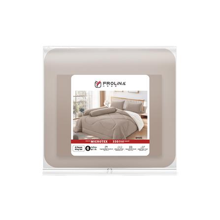 ชุดผ้าปูที่นอน 6 ฟุต (ชุด 6 ชิ้น) FROLINA MICROTEX SF035_3