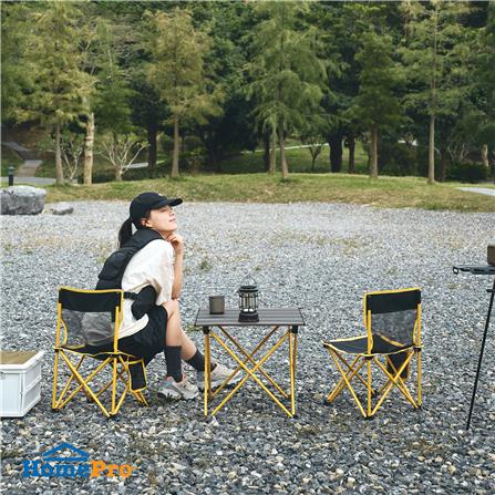 ชุดสนามแคมป์ปิ้ง 2 ที่นั่ง SPRING XPLOR สีดำ/เหลือง_3