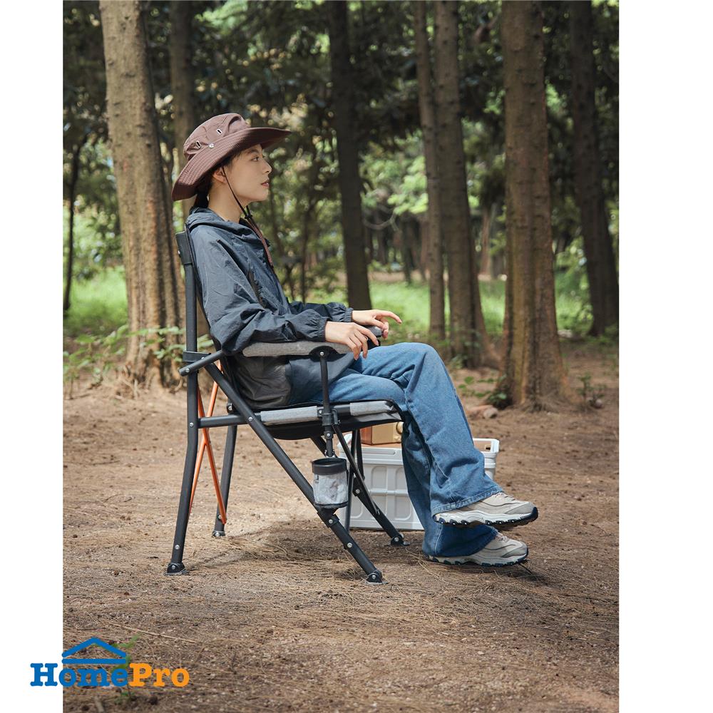เก้าอี้แคมป์ปิ้ง SPRING XL XPLOR สีเทา