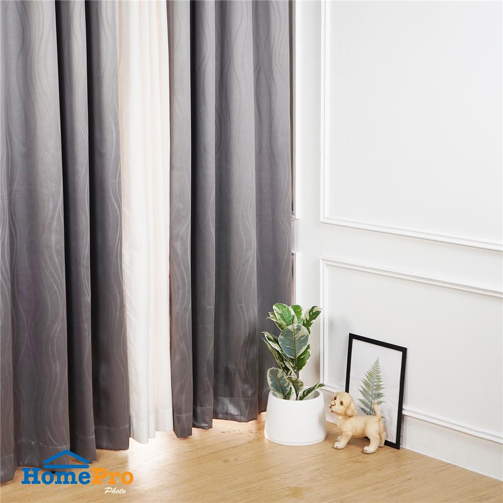 ผ้าม่าน EYELET HOME LIVING STYLE MEET UV 150X220 ซม. สีเทา