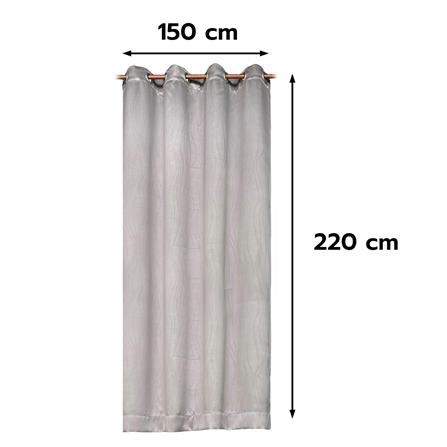 ผ้าม่าน EYELET HOME LIVING STYLE MEET UV 150X220 ซม. สีเทา_7