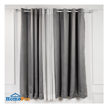 ผ้าม่าน EYELET HOME LIVING STYLE MEET UV 150X160 ซม. สีเทา_4