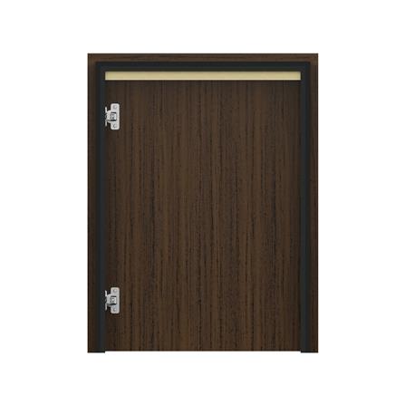 บานถังแก๊สเรียบ JUPITER JUVENTAS 57x74 ซม. สี DARK TEAK_2