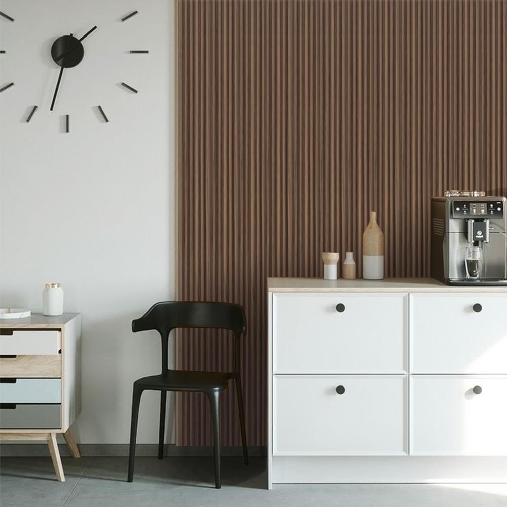 แผ่นผนัง PVC INOVAR FLOOR WPG870A 14.7x1.9x240 ซม. สี ENGLISH WALNUT