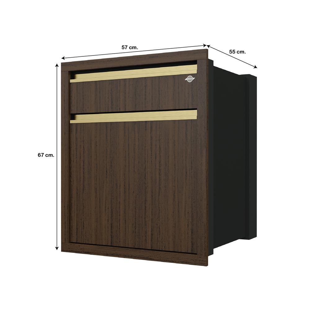 ตู้ลิ้นชัก JUPITER JUVENTAS 57x67 ซม. สี DARK TEAK