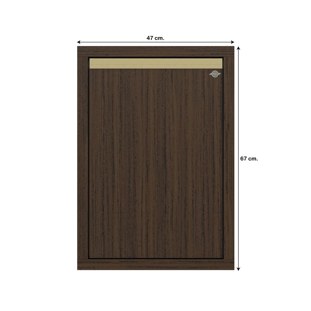 บานซิงค์เดี่ยวเรียบ JUPITER JUVENTAS 47x67 ซม. สี DARK TEAK