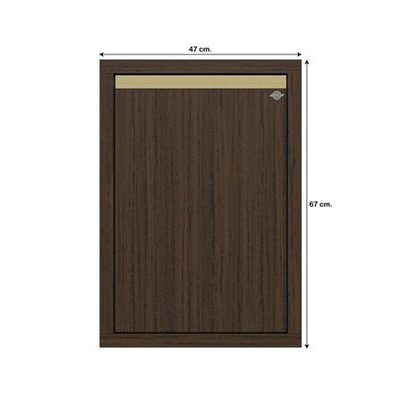 บานซิงค์เดี่ยวเรียบ JUPITER JUVENTAS 47x67 ซม. สี DARK TEAK_7