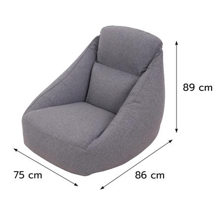 เบาะรองนั่งเป่าลม SNAZZ KAZE 34X29.5 นิ้ว สีเทา_6