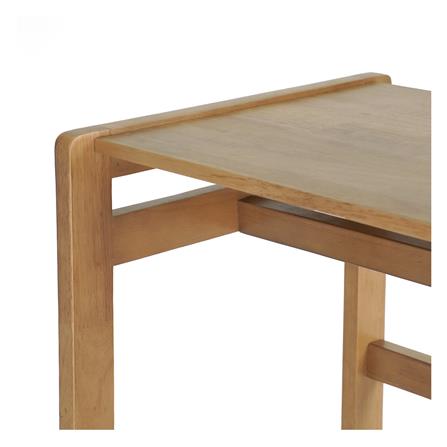 ราวแขวนผ้าไม้ 2 ราวแขวนพร้อมชั้นวาง 70 ซม. PLIM LIVARA สีมอคค่า_3