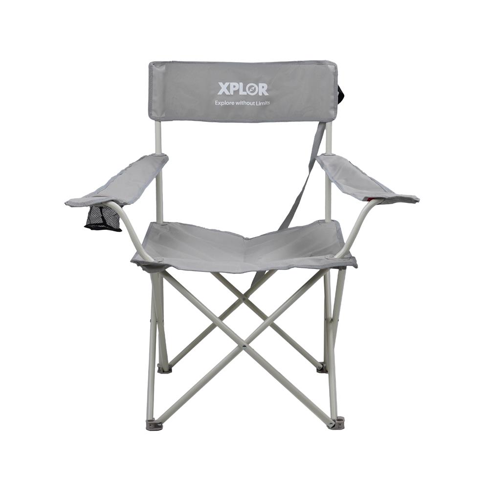 เก้าอี้แคมป์ปิ้ง SPRING XPLOR ไซซ์ L สีเทา