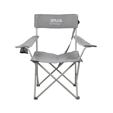 เก้าอี้แคมป์ปิ้ง SPRING XPLOR ไซซ์ L สีเทา_1