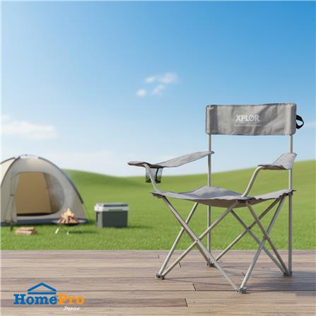 เก้าอี้แคมป์ปิ้ง SPRING XPLOR ไซซ์ L สีเทา_6