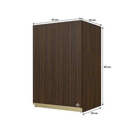 ตู้แขวนเดี่ยว JUPITER JUVENTAS 40x80 ซม. สี DARK TEAK_5